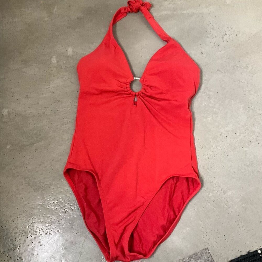 Robin Piccone Halter One Piece Swimsuit
